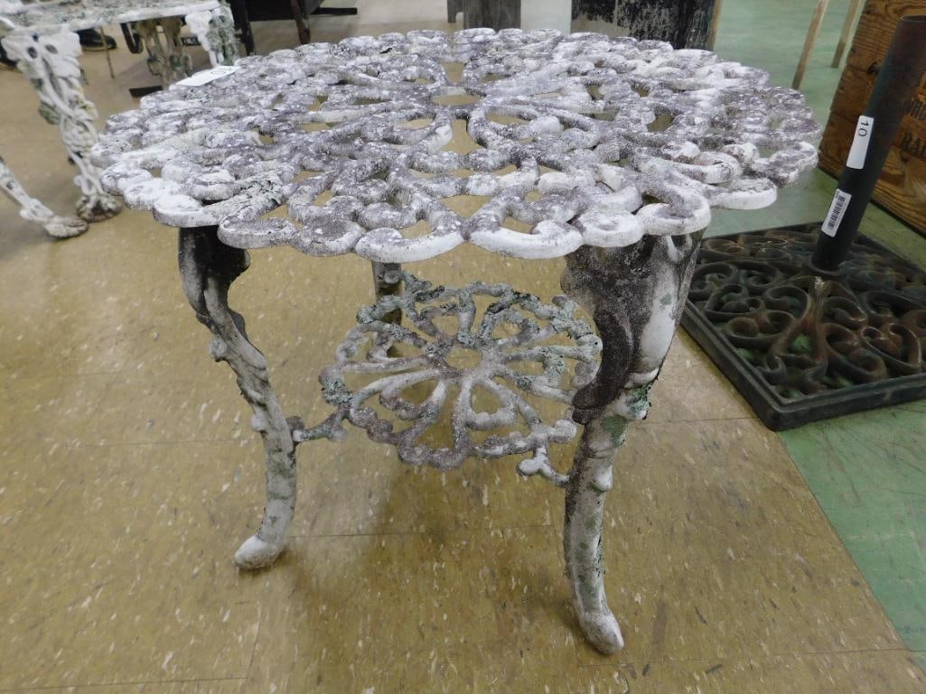 vintage aluminum patio table - 4