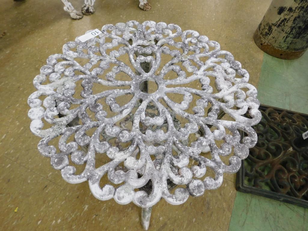 vintage aluminum patio table - 6