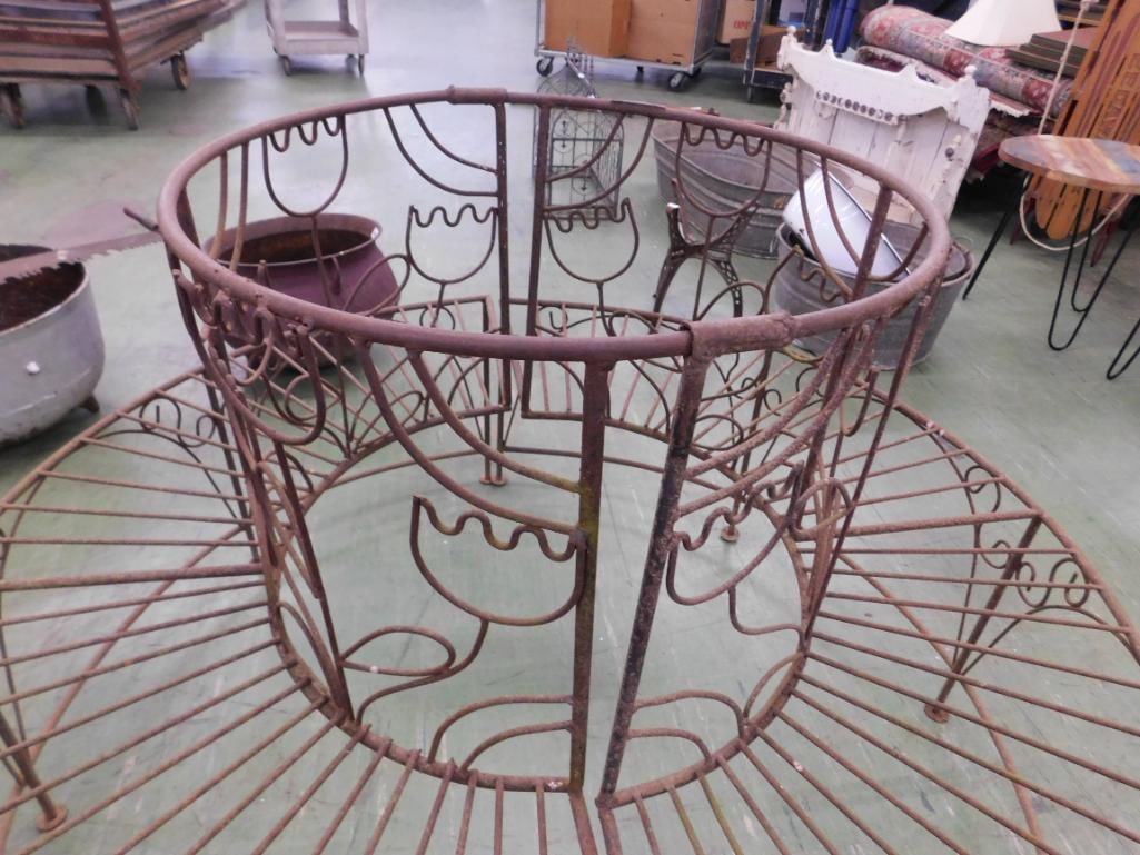 wrought-iron Circular tree bench - 2