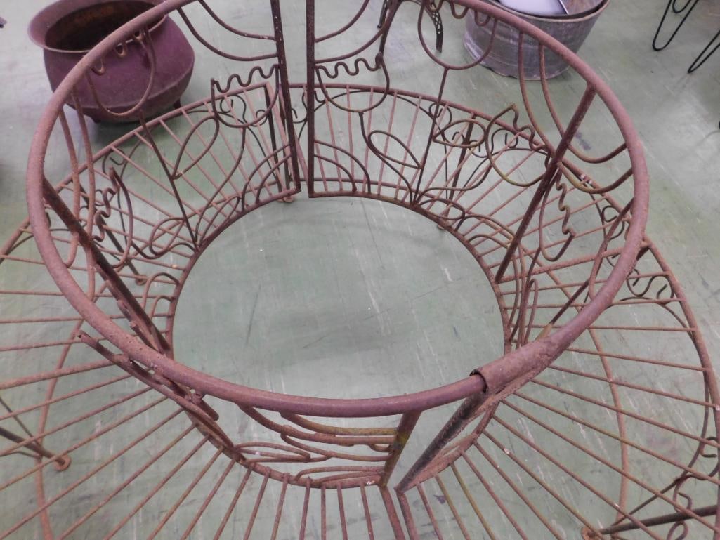wrought-iron Circular tree bench - 3