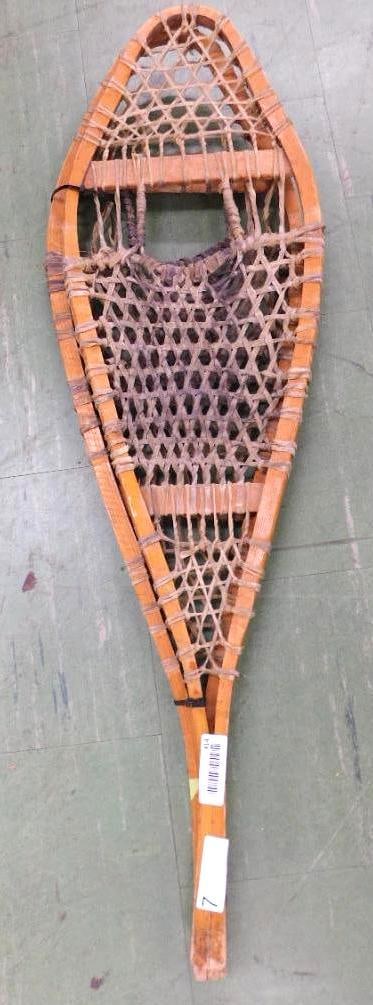 Pair of Vintage Snow Shoes - 41.5" x 12": See Photos For Condition and Details