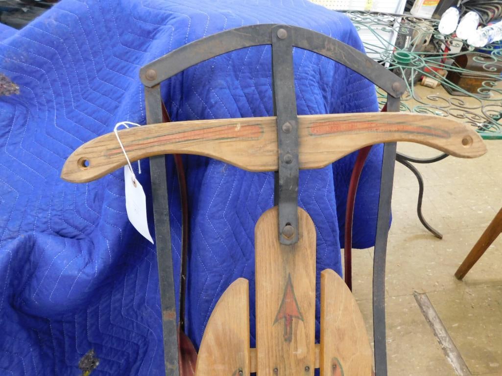 Vintage "Speedaway" Winter Sled - 48" x 22"x 6" - 2