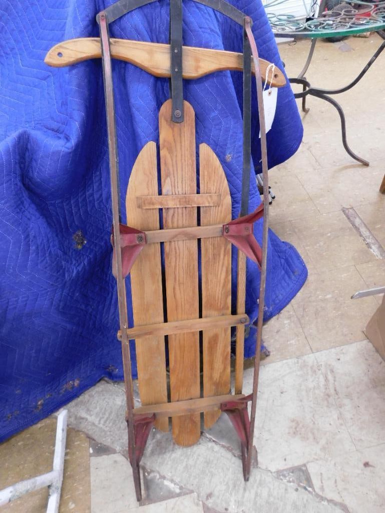 Vintage "Speedaway" Winter Sled - 48" x 22"x 6" - 7