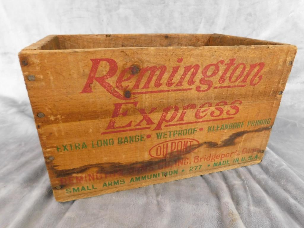 Remington "Express" Wood Ammo Crate - 8.5" x 14" x 9" - 2