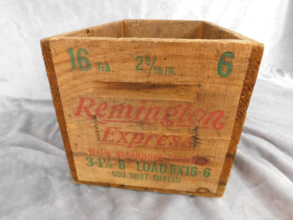 Remington "Express" Wood Ammo Crate - 8.5" x 14" x 9" - 3