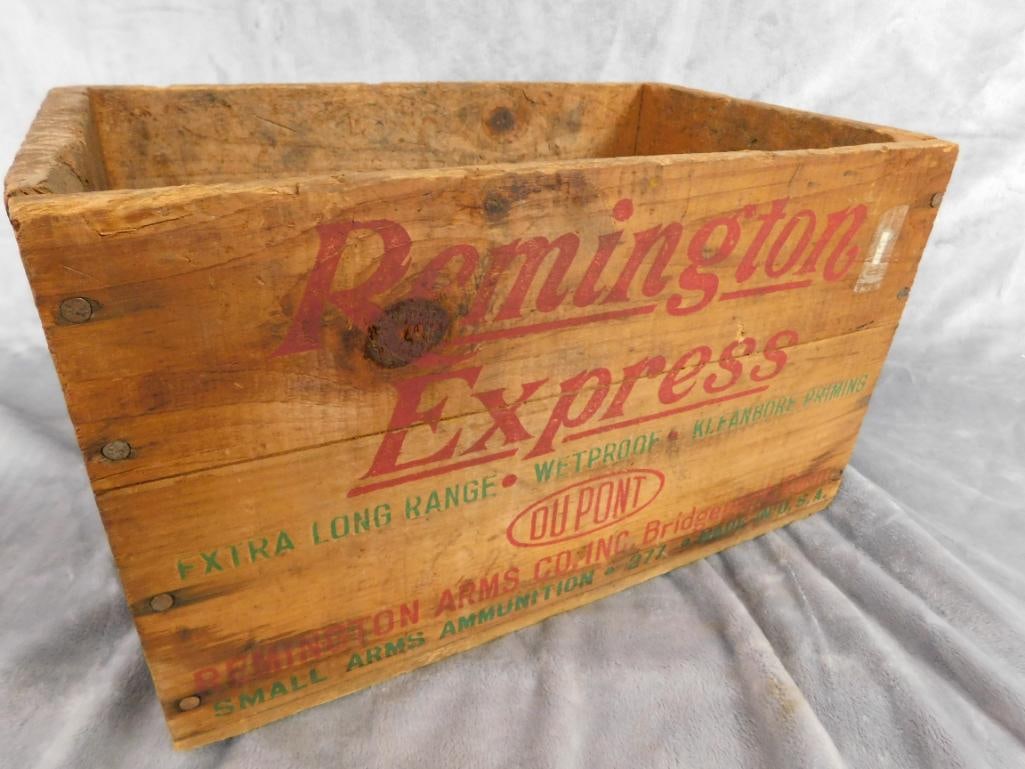 Remington "Express" Wood Ammo Crate - 8.5" x 14" x 9" - 4