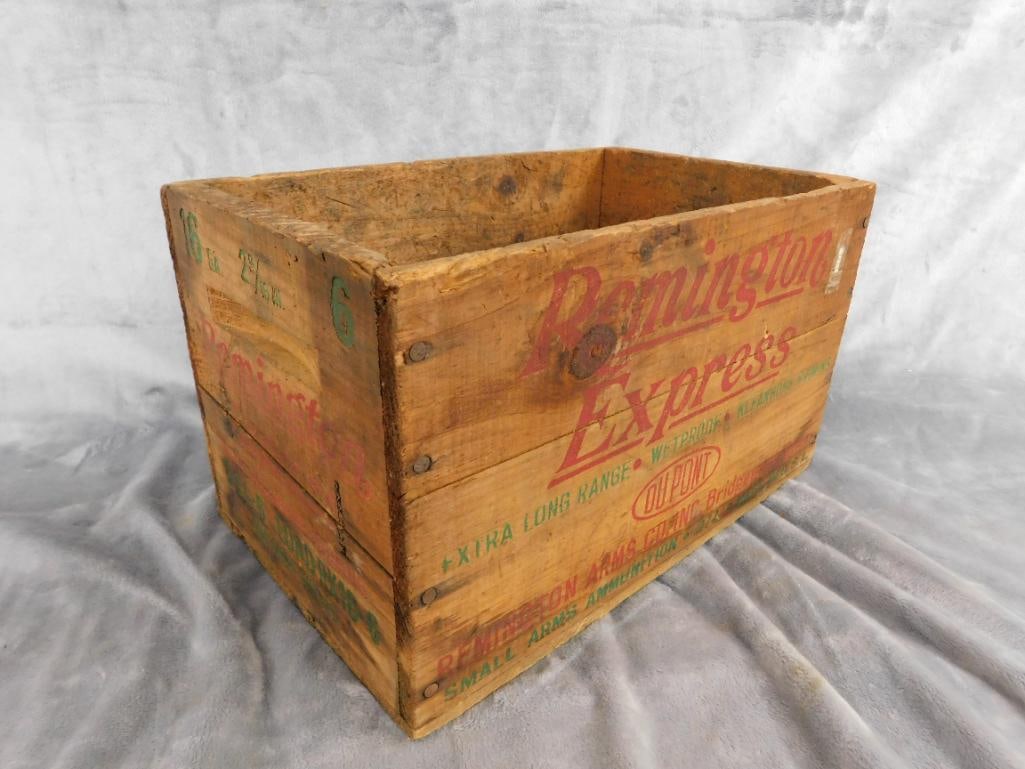 Remington "Express" Wood Ammo Crate - 8.5" x 14" x 9" - 8