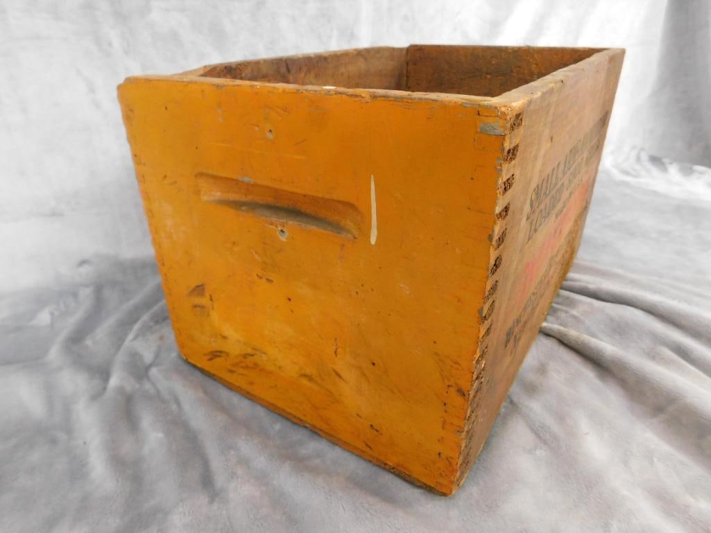 Winchester "Loaded Shot Shells" Wood Ammo Crate - 9" x 15" x 9.5" - 4