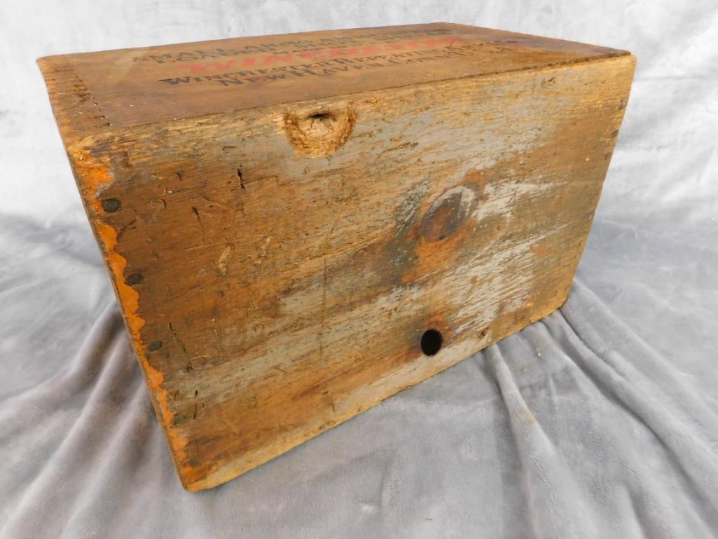 Winchester "Loaded Shot Shells" Wood Ammo Crate - 9" x 15" x 9.5" - 7