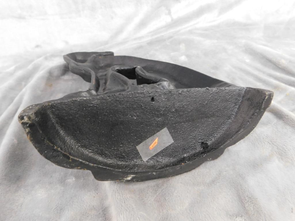 Newer Cast Iron Dog Door Stop - 11.75" x 9.75" x 3.5" - 4