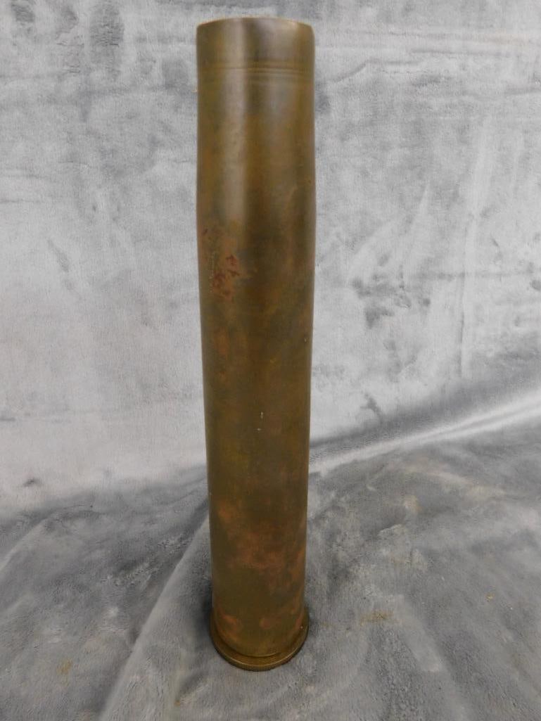 Vintage British 40MM MK-2 Artillery Shell - 12.25" x 2.5" - 9