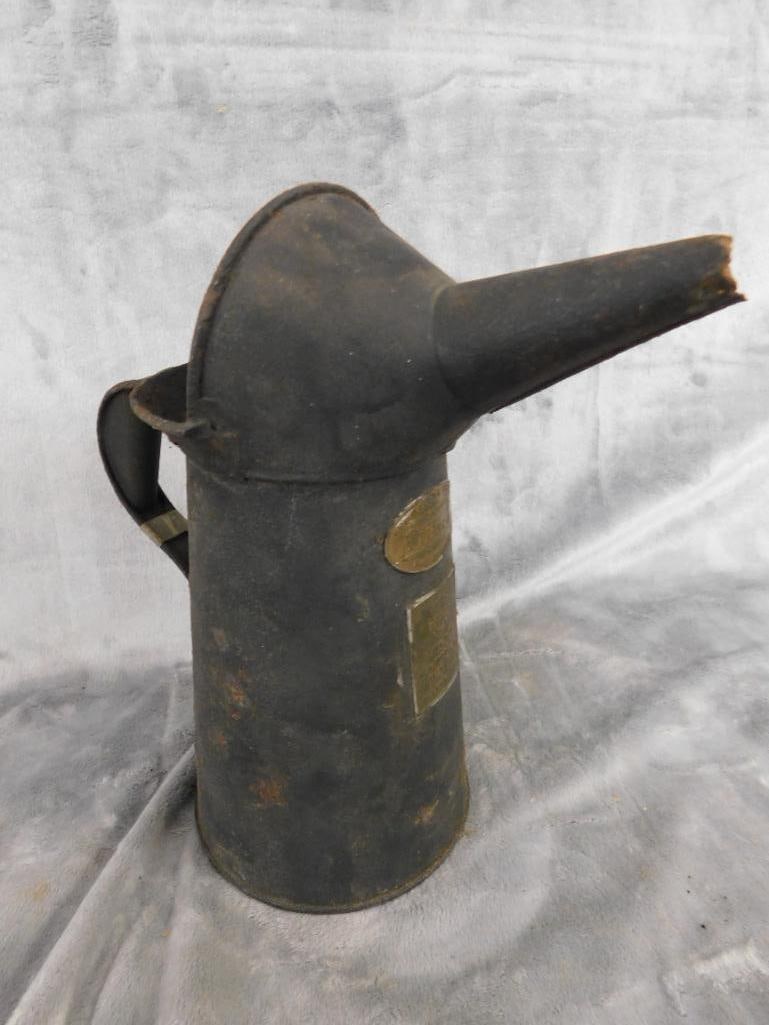 Vintage Ellisco Railroad Oil Pitcher - 11" x 10"x 5.25" - 10