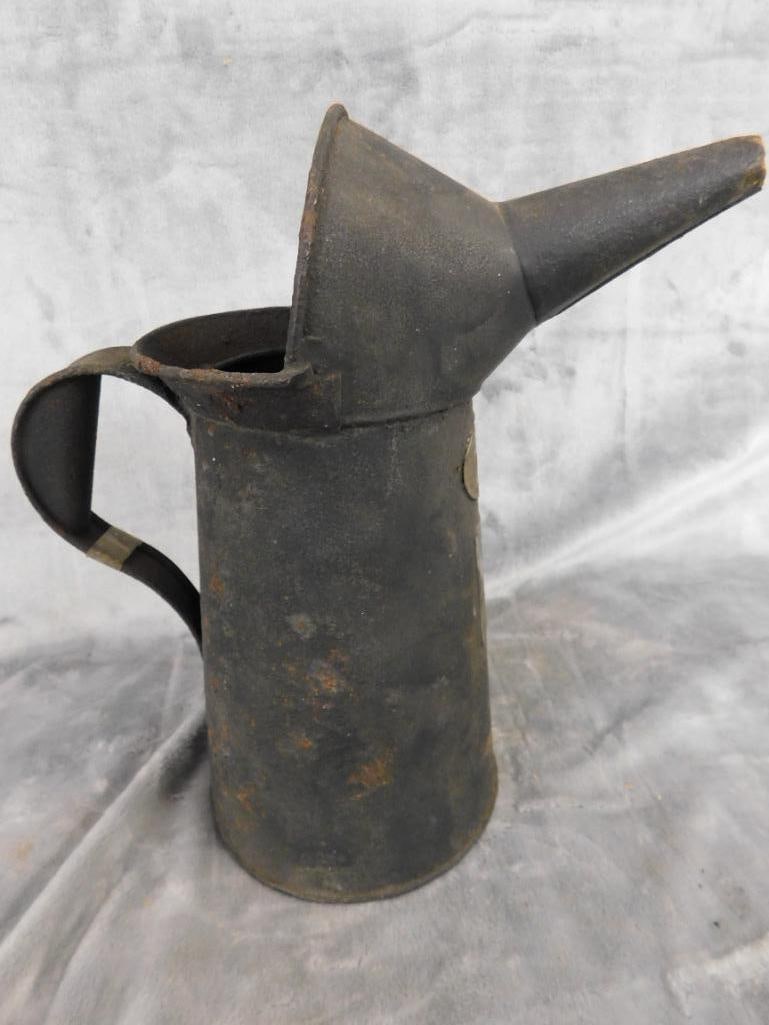 Vintage Ellisco Railroad Oil Pitcher - 11" x 10"x 5.25" - 2