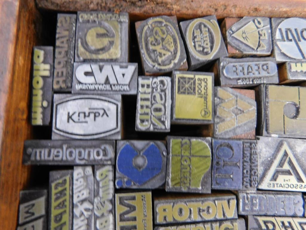 2 Trays Full of Mini Advertising Printers Blocks - 10