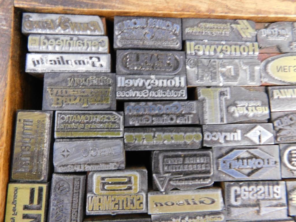 2 Trays Full of Mini Advertising Printers Blocks - 4