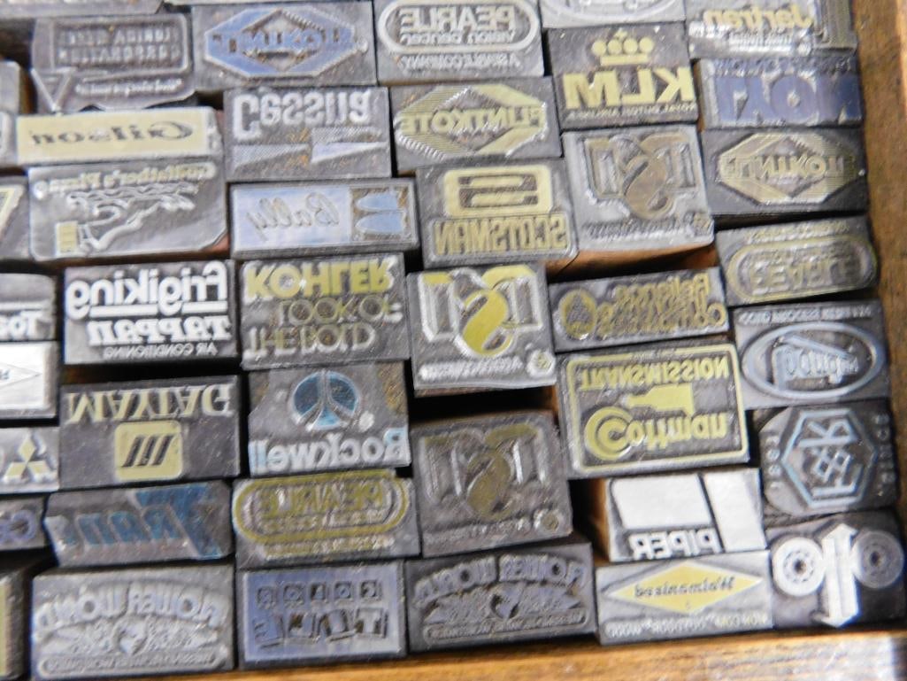 2 Trays Full of Mini Advertising Printers Blocks - 6