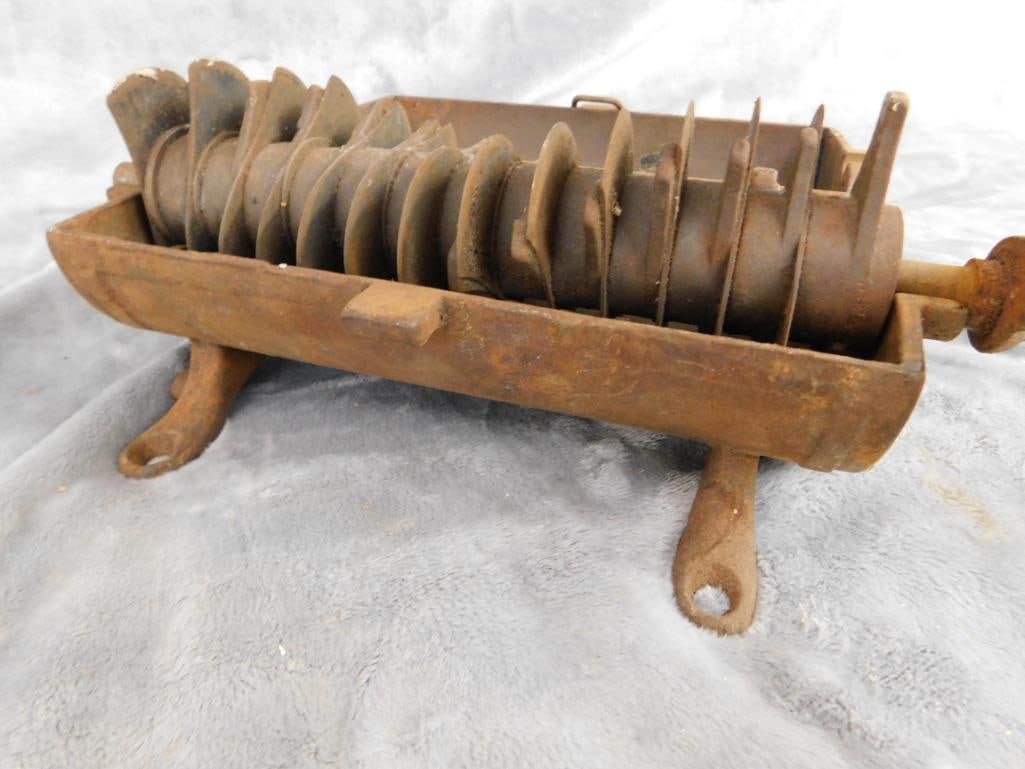 Vintage Cast Iron Tobacco Grinder - 5" x 11" x 15.5" - 6