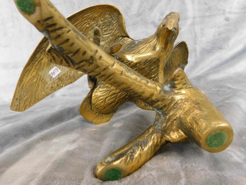 Brass Eagle Figure - 11.25" x 12" x 7" - 7