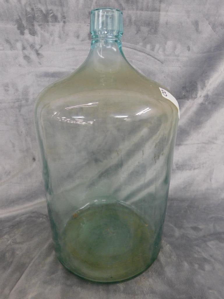 1928 - 5 Gallon Glass Water Jar - 19" x 10.5" - 8
