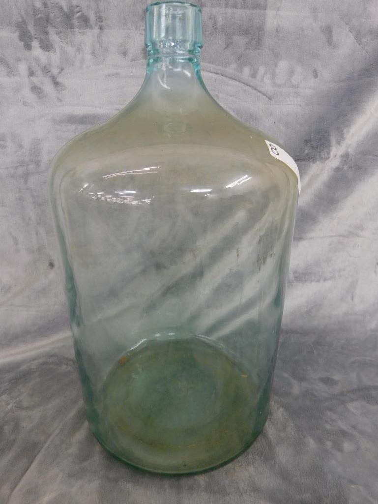 1928 - 5 Gallon Glass Water Jar - 19" x 10.5" - 9