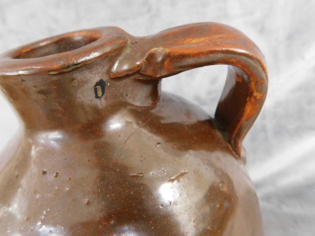 Southern Potter Handled Jug - Unsigned - 11.5" x 6.5" - 2