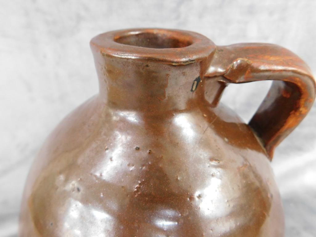 Southern Potter Handled Jug - Unsigned - 11.5" x 6.5" - 3