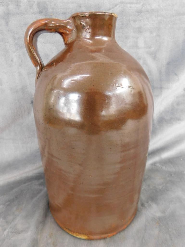 Southern Potter Handled Jug - Unsigned - 11.5" x 6.5" - 5