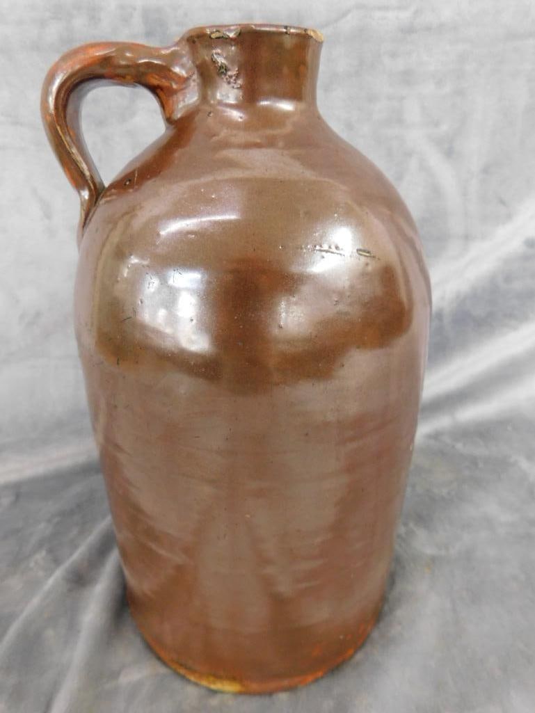 Southern Potter Handled Jug - Unsigned - 11.5" x 6.5" - 7