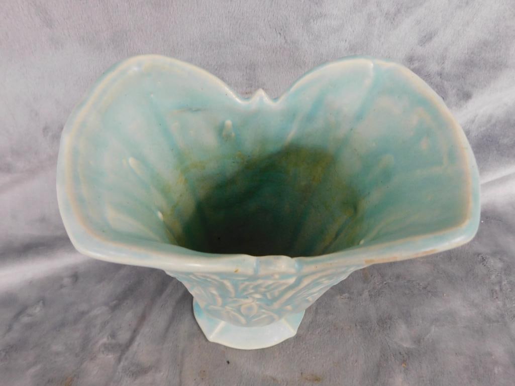 Vintage Nelson McCoy Pottery Vase - Chip On Base - 9" x 6" x 4" - 2