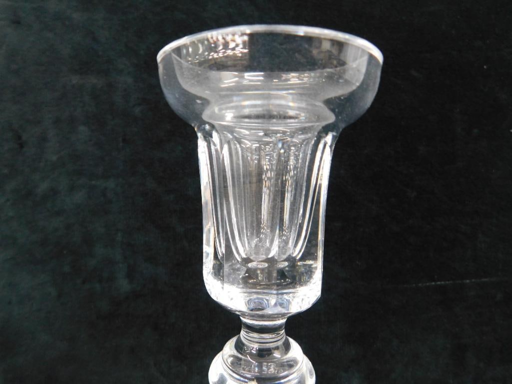 Waterford Crystal - Ireland - Pair of Candle Stick Holders - 8" x 3.5" - 3