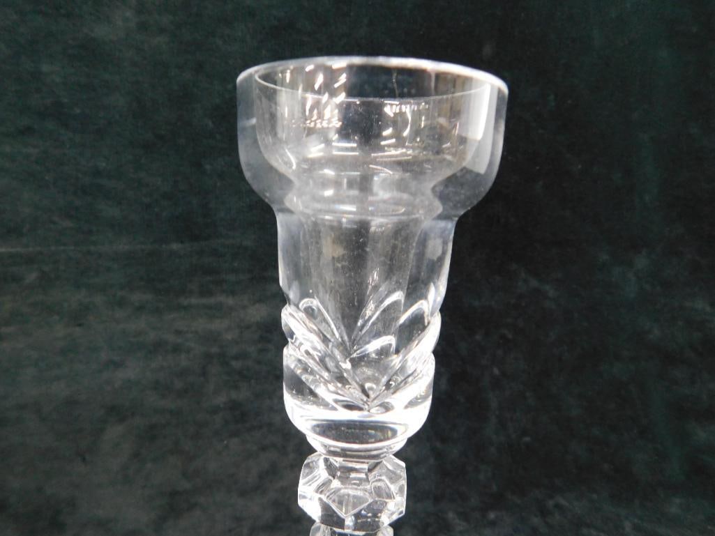 Waterford Crystal - Ireland - Pair of Candle Stick Holders Plus 1 - 5.75" x 3.75" - 6" x 2.75" - 7