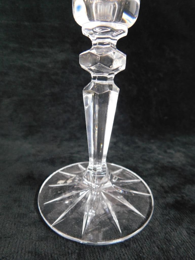 Waterford Crystal - Ireland - Pair of Candle Stick Holders Plus 1 - 5.75" x 3.75" - 6" x 2.75" - 8