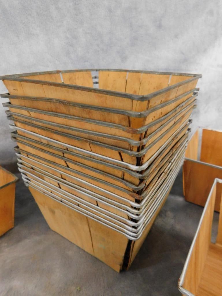 Group of 20 Vintage Berry Quart Baskets - Each 3" x 5.5"x 5.5" - 5