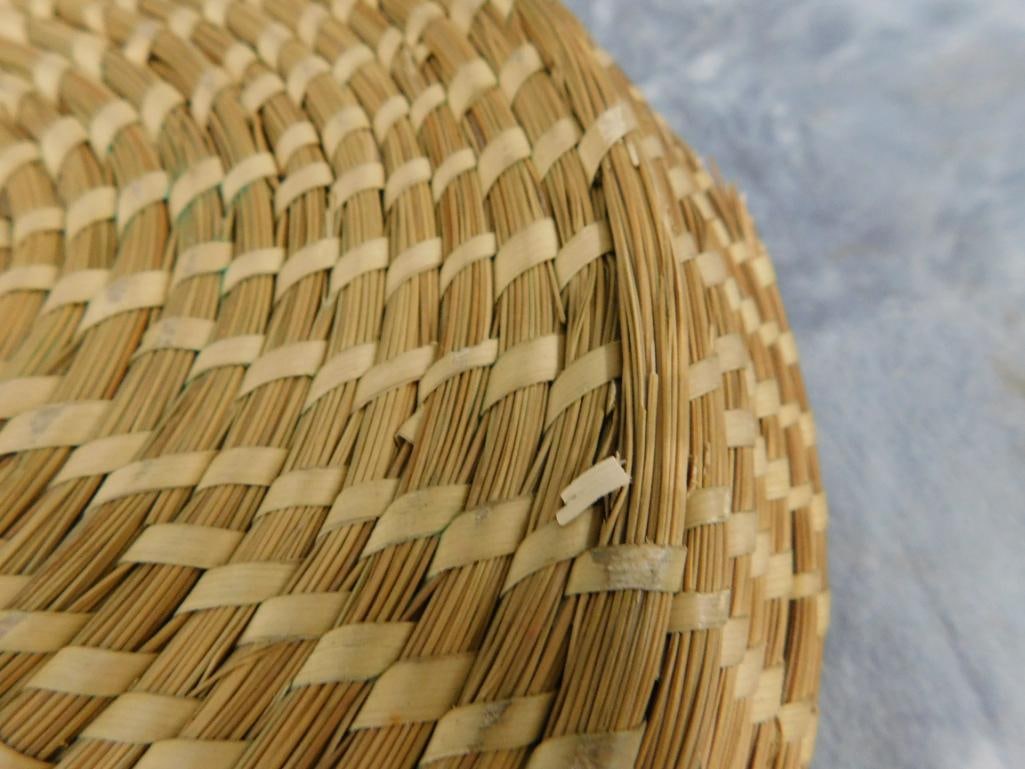 Charleston SC Sweet Grass Basket - Needs Repair - Bowl - 3.5" x 10" - 7