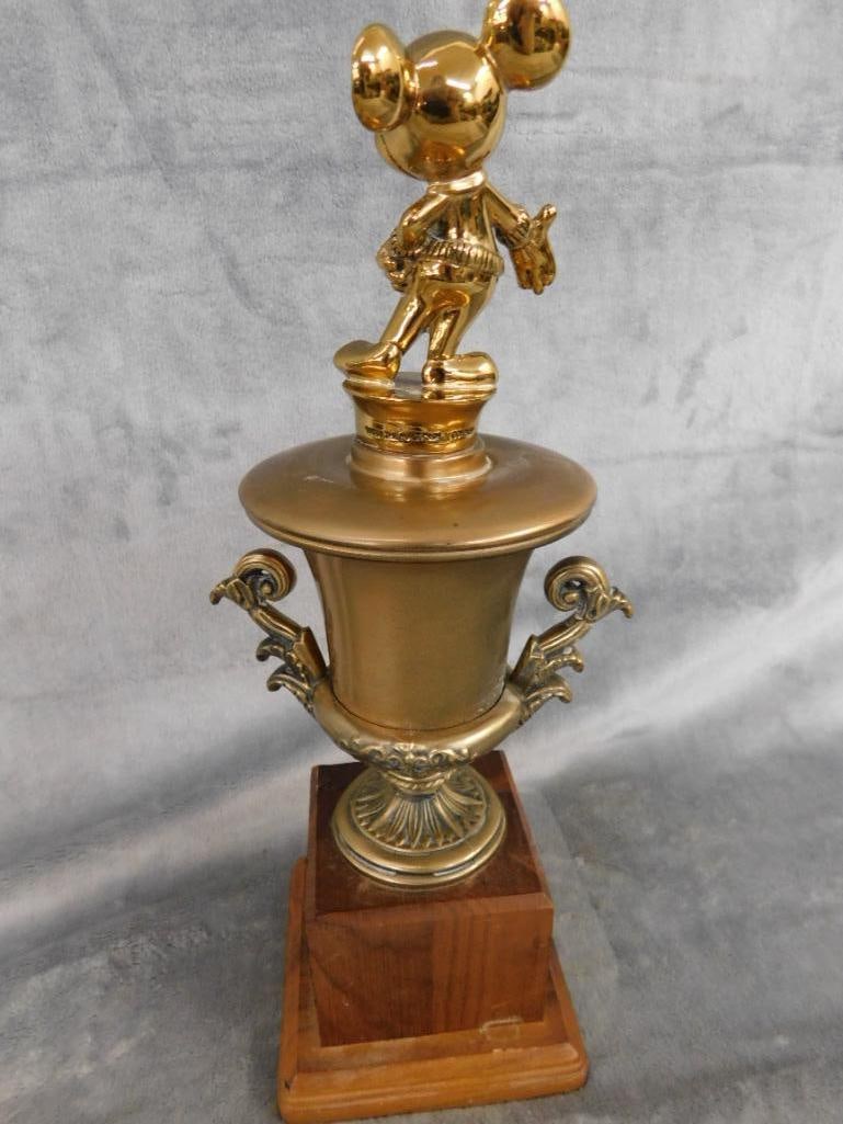 1989 Walt Disney Oldsmobile Golf Classic - Pro Am Trophy - Mickey - 13.25" x 4.5" x 4.5" - 5