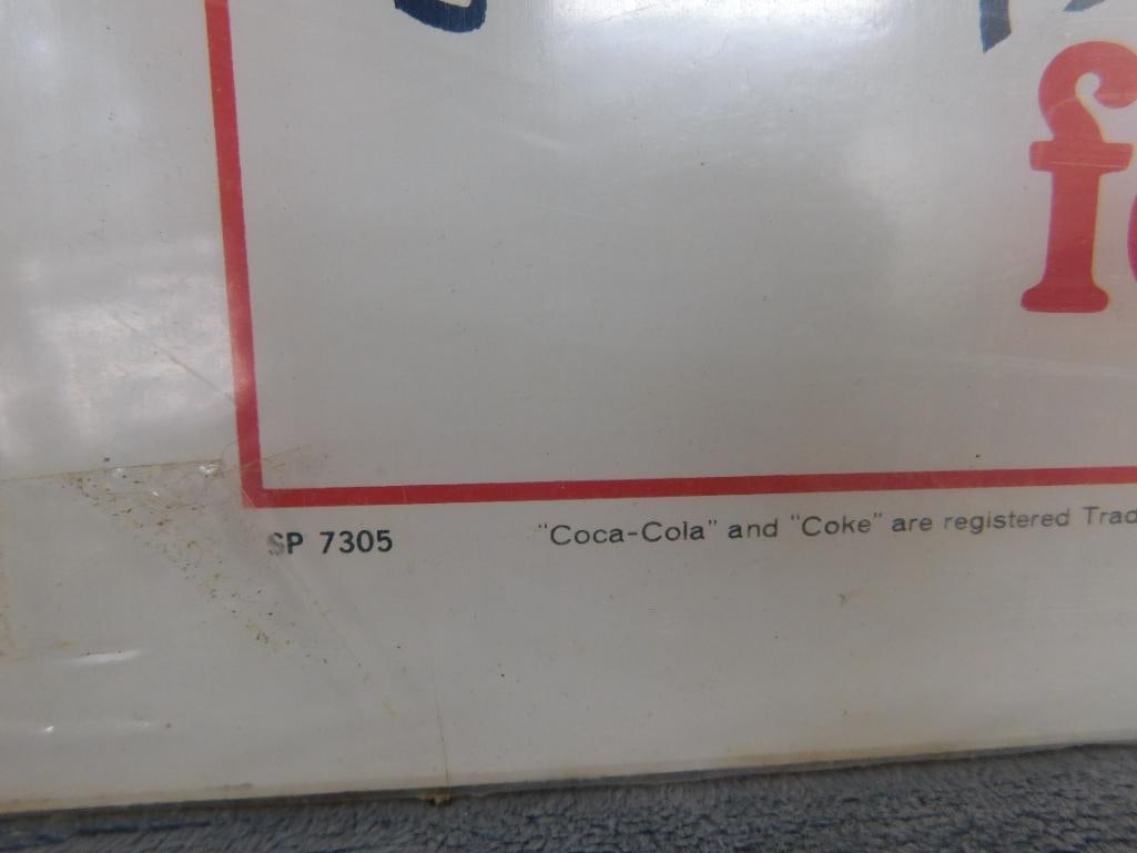 Very Rare 1972 NRA Show Coca Cola Backlit Panel - 15" x 15" "Cold Drinks" - 5