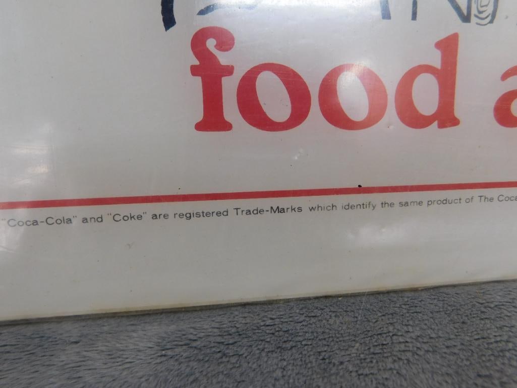 Very Rare 1972 NRA Show Coca Cola Backlit Panel - 15" x 15" "Cold Drinks" - 6