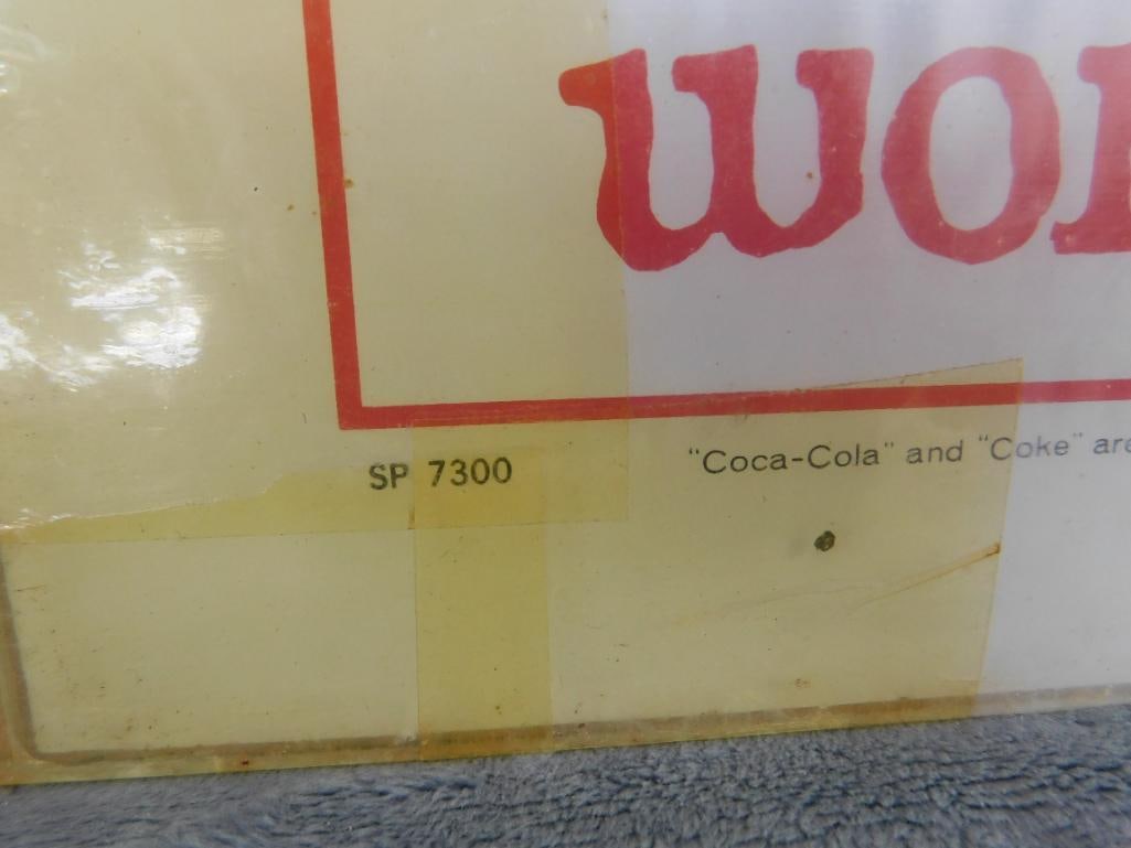 Very Rare 1972 NRA Show Coca Cola Backlit Panel - 15" x 15" "They Go Together" - 6
