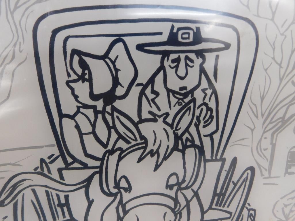 Very Rare 1972 NRA Show Coca Cola Backlit Panel - 15" x 15" "Work Refreshed" - 2