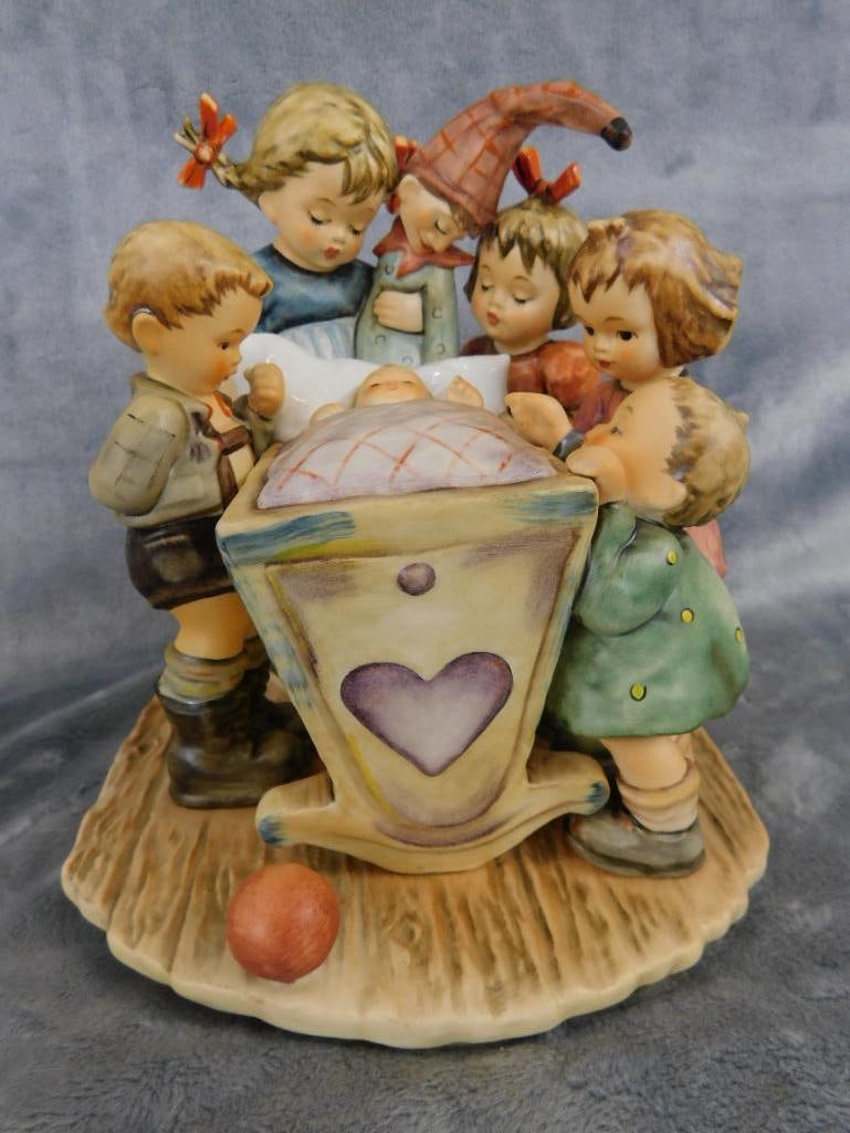 Large Hummel Figure - Century Collection - "Rock-A-Bye" - No Box - 7.5" x 6.5" x 7" - 14