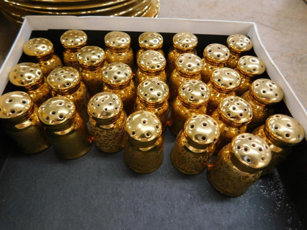 94 Piece Victoria Czechoslovakia China Set - 24K Gold Highlighted - 19