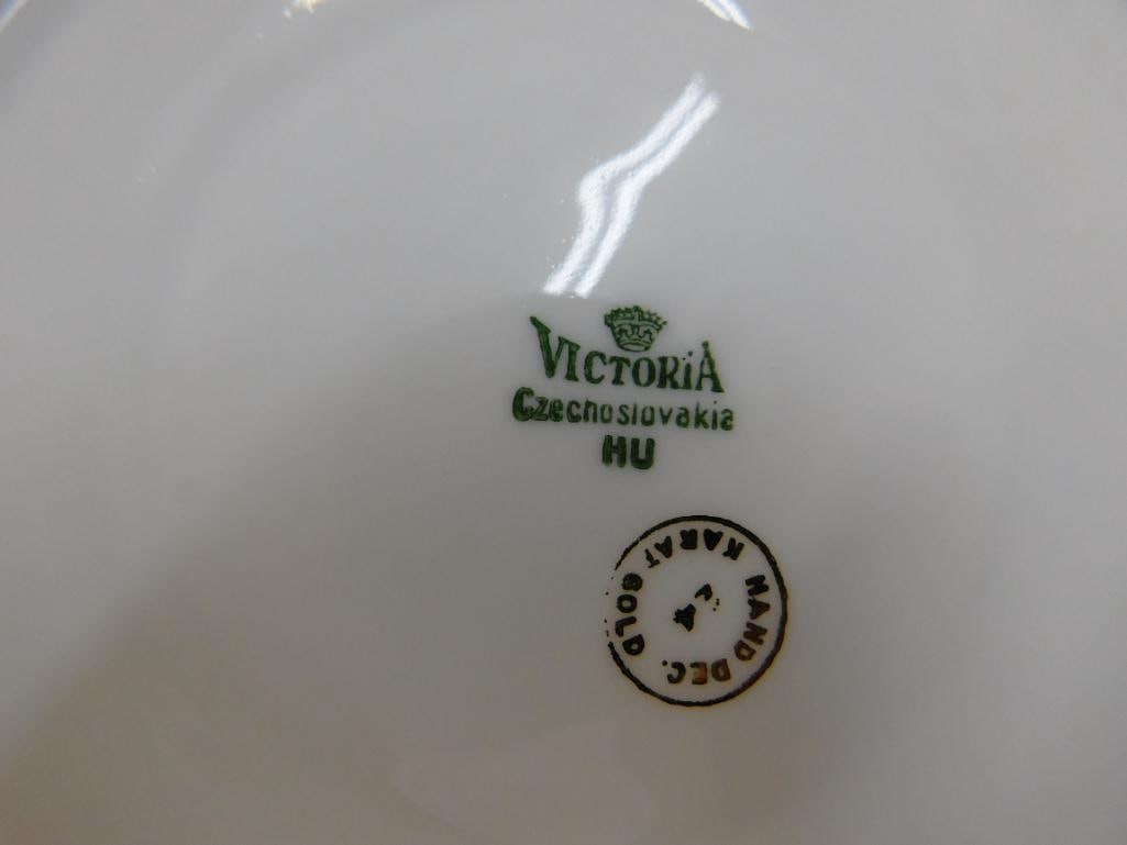 94 Piece Victoria Czechoslovakia China Set - 24K Gold Highlighted - 20
