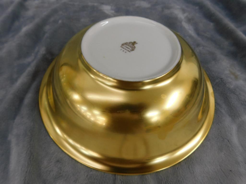 Vintage Pickard China 2.5" x 9" Gold Glazed Bowl - 5