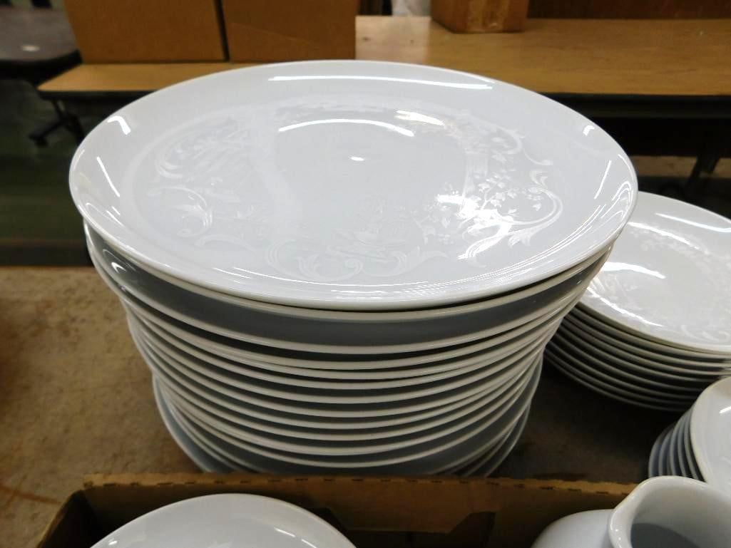 55 Piece Noritake China Set - Younger Image - Barbados Pattern - Lots of Saucers Only 4 Cups - 13