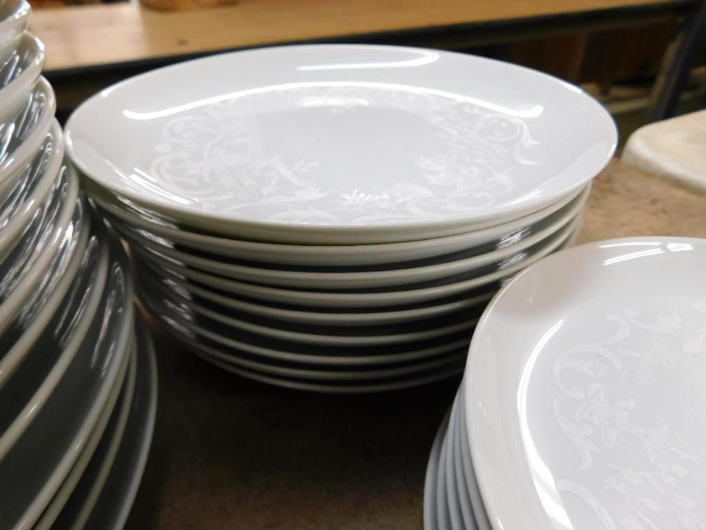 55 Piece Noritake China Set - Younger Image - Barbados Pattern - Lots of Saucers Only 4 Cups - 6