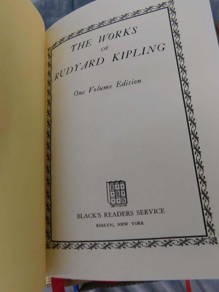 Group of 7 Leather Bound "Blacks Reader Service" Books - Good Condition - 12