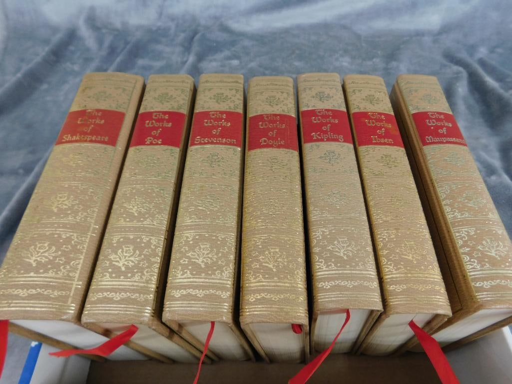 Group of 7 Leather Bound "Blacks Reader Service" Books - Good Condition - 15