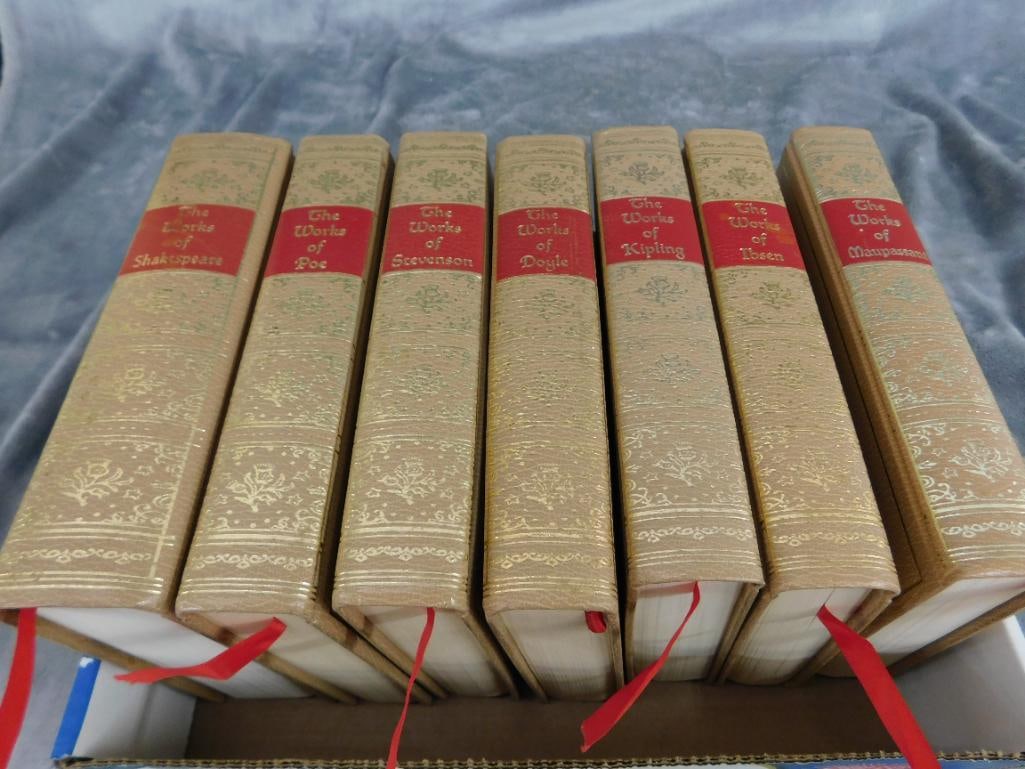 Group of 7 Leather Bound "Blacks Reader Service" Books - Good Condition - 16