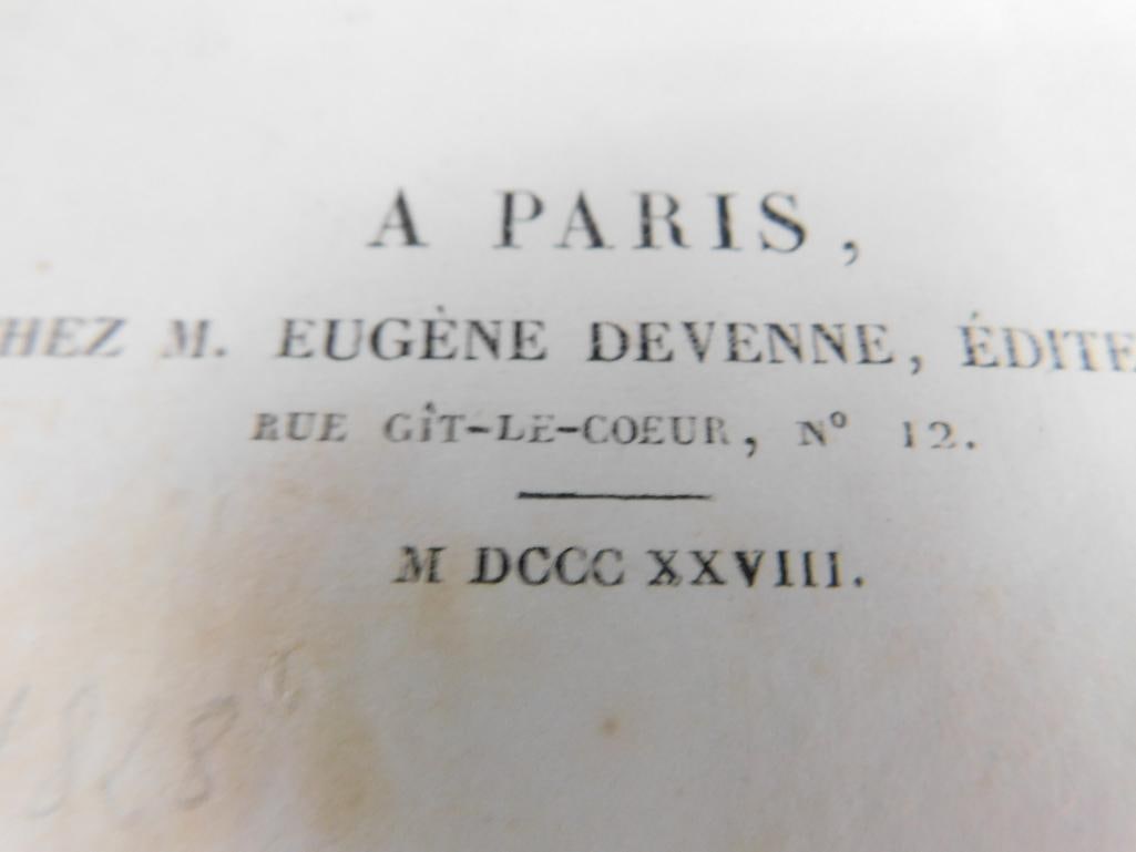 Box Lot of Old Books - "Dantes Poems" - 1834 "Vies Des Grande Capitaines Francais" V and VII - 13