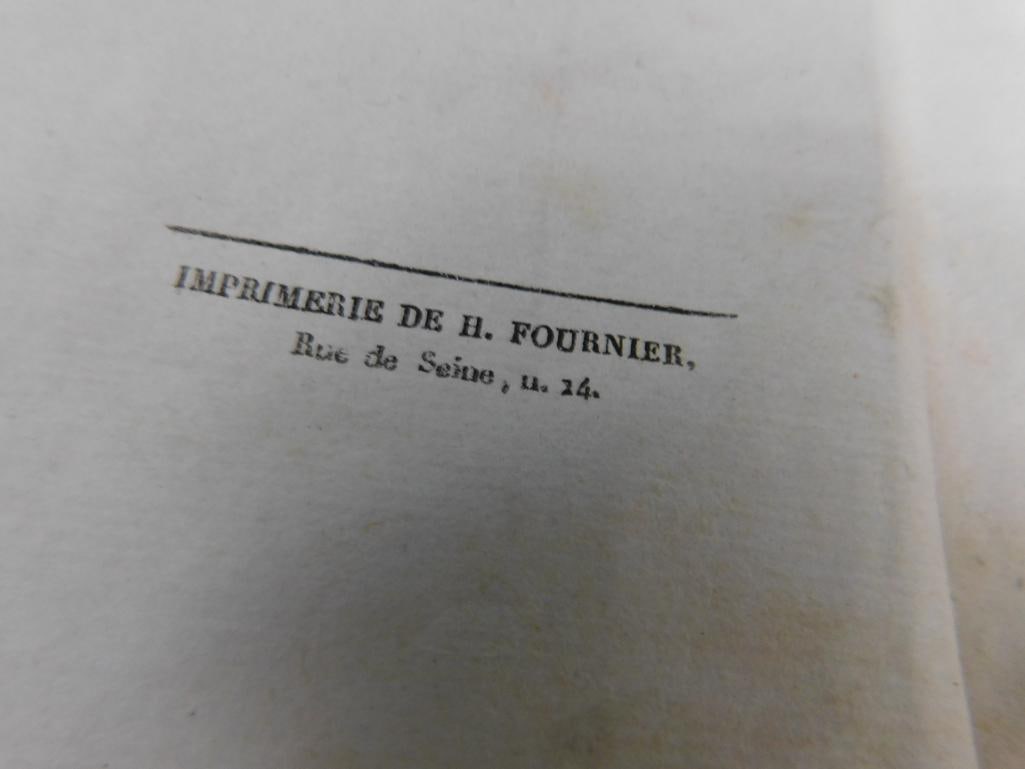 Box Lot of Old Books - "Dantes Poems" - 1834 "Vies Des Grande Capitaines Francais" V and VII - 18